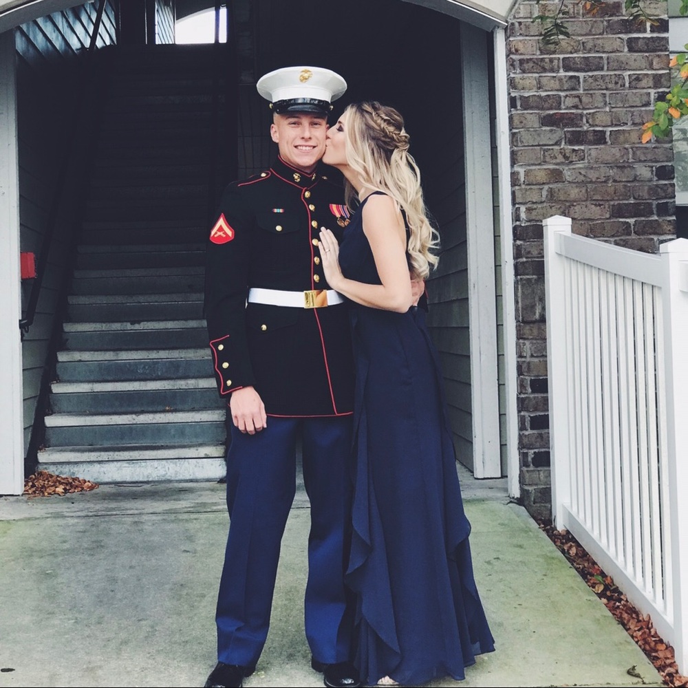 Navy Blue Vera Wang Dress